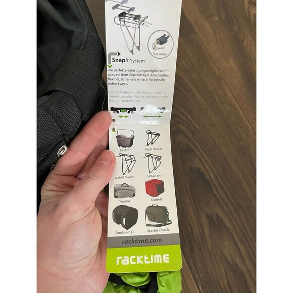 Racktime Handle-It Bike Bag Carrier NWT Part Of Snap-it System All Parts Incl!! - Picture 6 of 9
